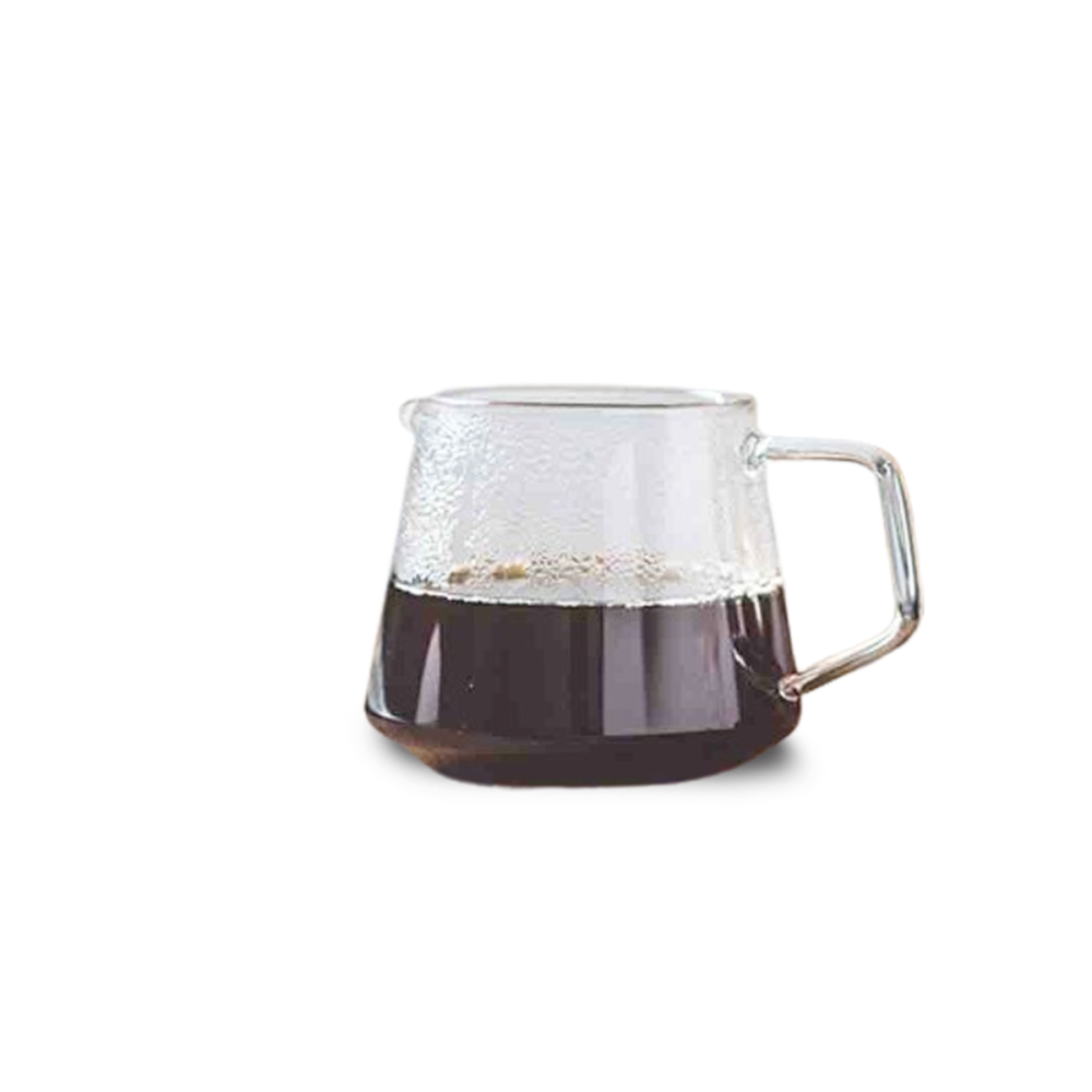 سيرفر قهوة زجاجي صغير